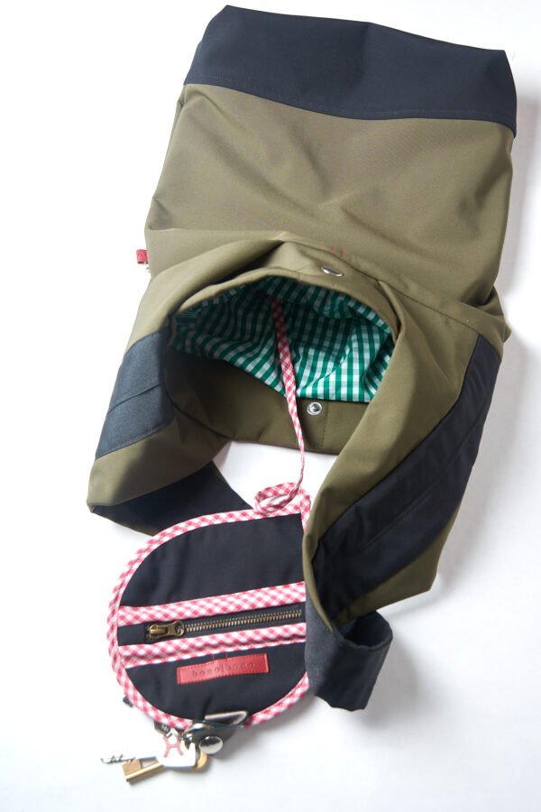 bolso mediano Lara verde y negro