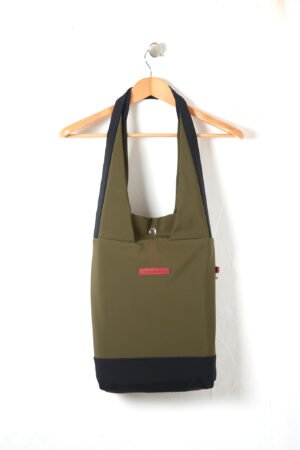 BOLSO MEDIANO LARA NEGRO Y VERDE
