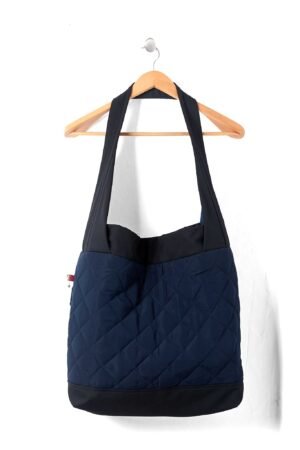 BOLSO GRANDE MEREL AZUL MATELASSE