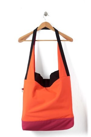 BOLSO GRANDE MEREL NARANJA ROSA