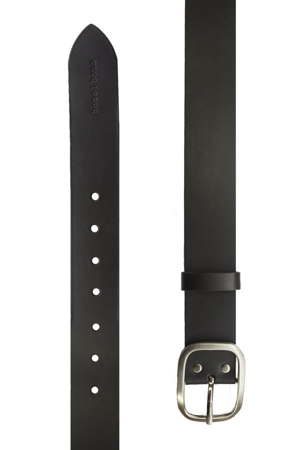 CINTURÓN DE CUERO NEGRO