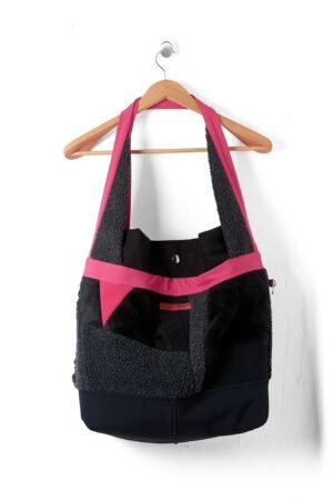 BOLSO GRANDE MEREL GRIS ROSA PATCHWORK