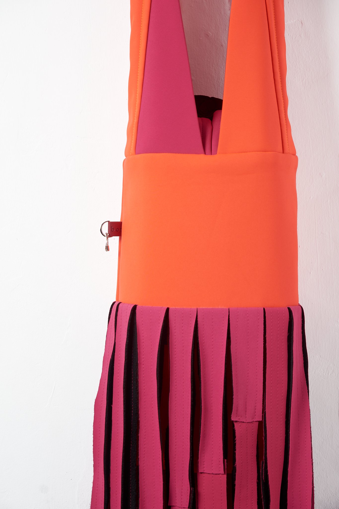 BOLSO PEQUEÑO ISABEL NARANJA Y FUCSIA