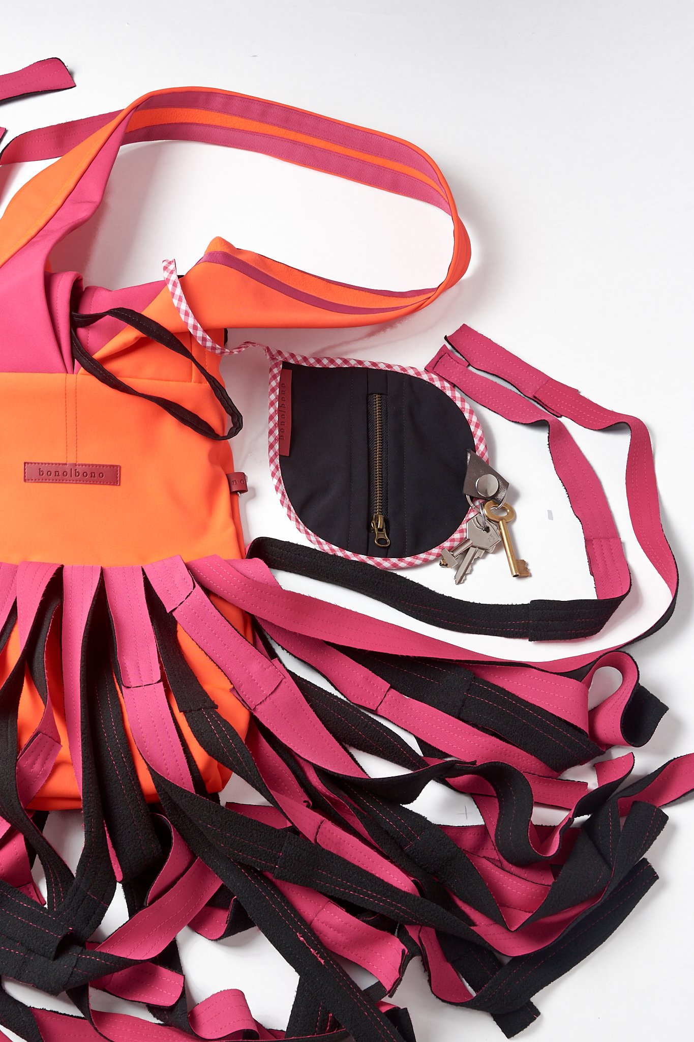 BOLSO PEQUEÑO ISABEL NARANJA Y FUCSIA