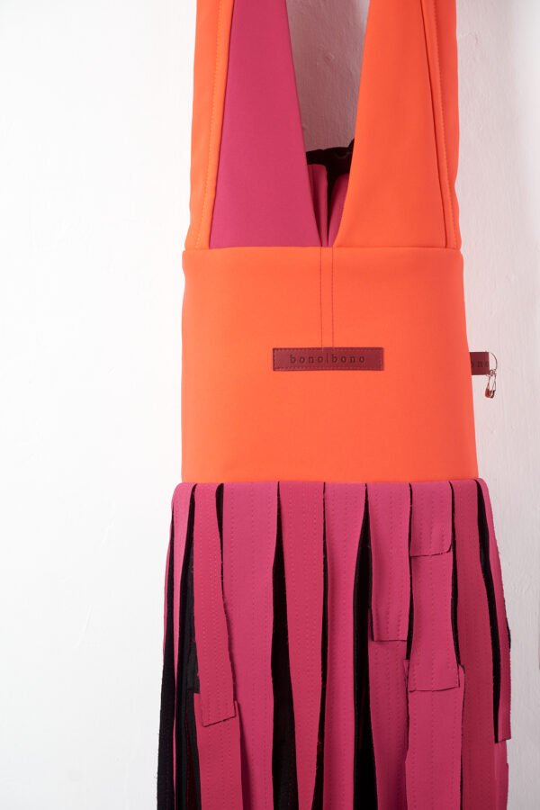 BOLSO PEQUEÑO ISABEL NARANJA Y FUCSIA