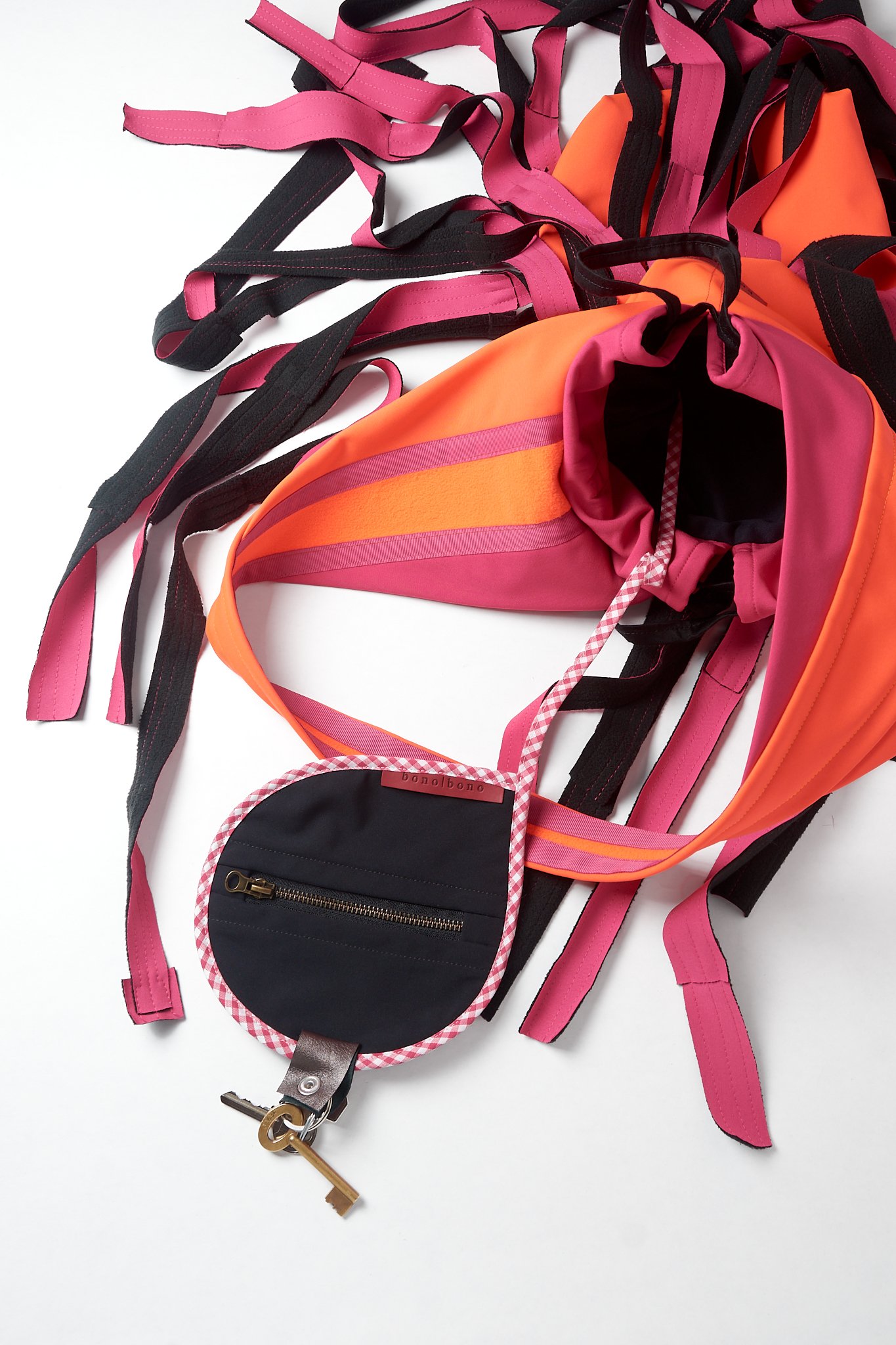 BOLSO PEQUEÑO ISABEL NARANJA Y FUCSIA