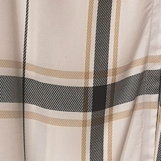 Brown, white and black checkered